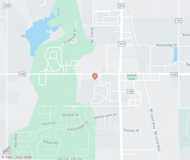 Location Map: 11674 Milton Lane Oxford, Florida 34484