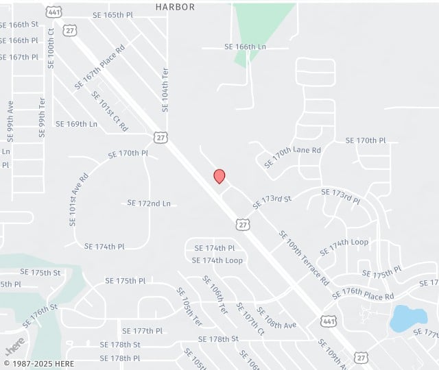 Location Map: 17190 SE 109th Terrace Rd Summerfield, Florida 34491